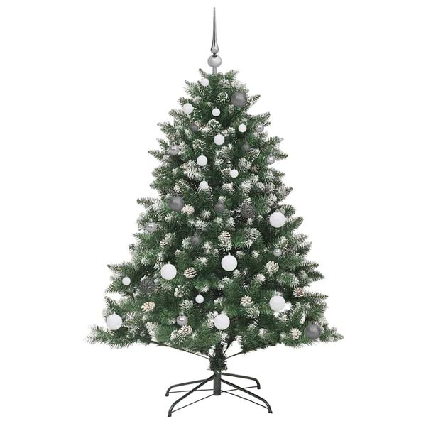 vidaXL K&uuml;nstlicher Weihnachtsbaum mit 150 LEDs mit St&auml;nder Gr&uuml;n 150 cm