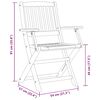 vidaXL 3-tlg. Bistro-Set Klappbar Massivholz Akazie