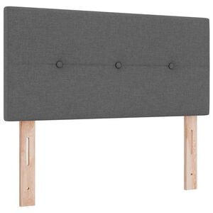 vidaXL H&ouml;henverstellbares Kopfteil mit Kopfteil Dunkelgrau 80 cm Stoff