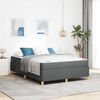 vidaXL Bettrahmen mit Matratze Dunkelgrau 160 x 200 cm Stoff
