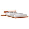 vidaXL Bettgestell Braun 135 x 190 cm Holz