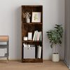 vidaXL B&uuml;cherregal 3 F&auml;cher R&auml;uchereiche 40x24x109 cm Holzwerkstoff