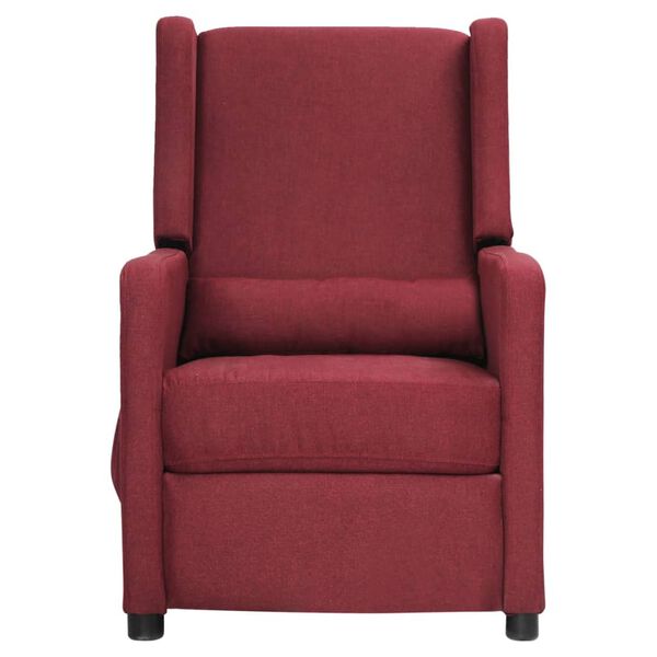 vidaXL Massagesessel Weinrot Stoff