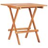 vidaXL 3-tlg. Bistroset mit Grauen Kissen Massivholz Teak