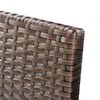 vidaXL 3-tlg. Garten-Lounge-Set mit Auflagen Poly Rattan Braun