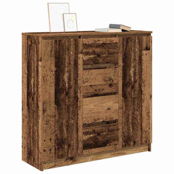 vidaXL Sideboard mit Schubladen Altholz-Optik 100,5x35x98,5 cm