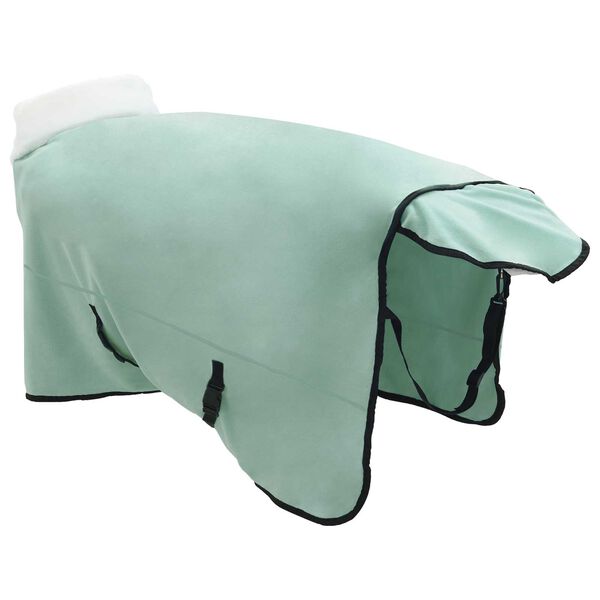 vidaXL Pferdedecke Dunkelgr&uuml;n 125 cm Polarfleece