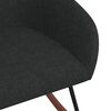 vidaXL Schaukelstuhl Schwarz Stoff