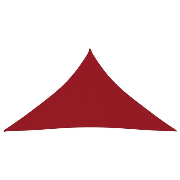vidaXL Sonnensegel Oxford-Gewebe Dreieckig 5x6x6 m Rot