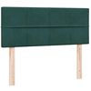 vidaXL Boxspringbett mit Matratze & LED Dunkelgr&uuml;n 120x210 cm Samt