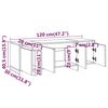 vidaXL TV-Schrank R&auml;uchereiche 120x30x40,5 cm Holzwerkstoff