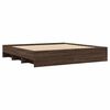 vidaXL Bettgestell ohne Matratze Braun Eichen-Optik 200x200 cm
