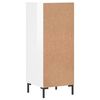 vidaXL Sideboard Hochglanz-Wei&szlig; 34,5x34x90 cm Holzwerkstoff