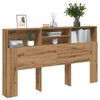 vidaXL Kopfteilschrank Artisan-Eiche 180 x 19 x 103,5 cm Holzwerkstoff