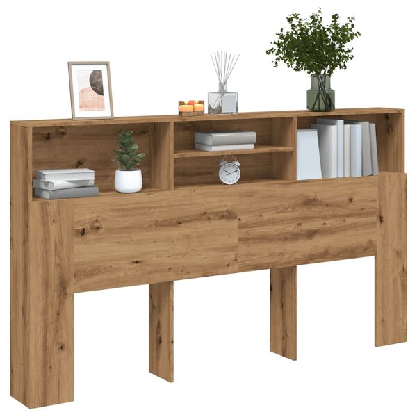 vidaXL Kopfteilschrank Artisan-Eiche 180 x 19 x 103,5 cm Holzwerkstoff