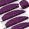 vidaXL Stufenmatten 30 Stk. 65x21x4 cm Violett Halbrund Gro&szlig;