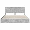 vidaXL Aufbewahrungsbett Beton Grau 180 x 200 cm Holzwerkstoff
