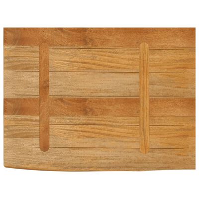 vidaXL Tischplatte mit Baumkante 80x60x2,5 cm Massivholz Mango