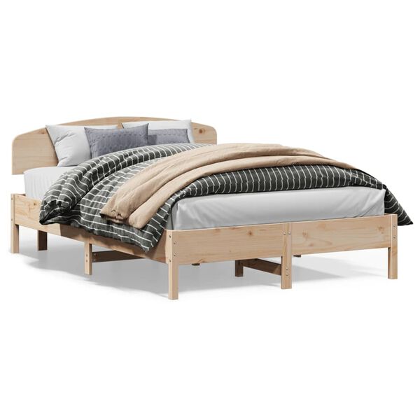 vidaXL Massivholzbett ohne Matratze 140x200 cm Kiefernholz