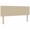 vidaXL Boxspringbett Hellgrau und Wei&szlig; 140 x 190 cm Cordstoff