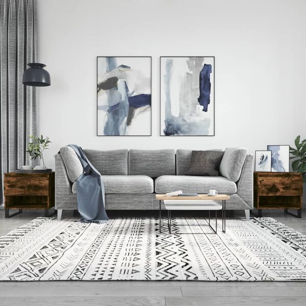 vidaXL Couchtische 2 Stk. R&auml;uchereiche 50x46x50 cm Holzwerkstoff