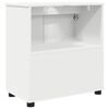 vidaXL Badezimmerschrank Wei&szlig; 61 x 35 x 64 cm Holzwerkstoff & Metall