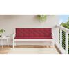 vidaXL Gartenbank-Auflage Weinrot 200x(50+50)x7 cm Oxford-Gewebe