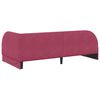 vidaXL Eckbettgestell mit Matratze mit Kopfteil 2 pcs Rot Samt
