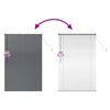 vidaXL Fensterjalousie mit Vorh&auml;ngen Dunkelgrau Aluminium