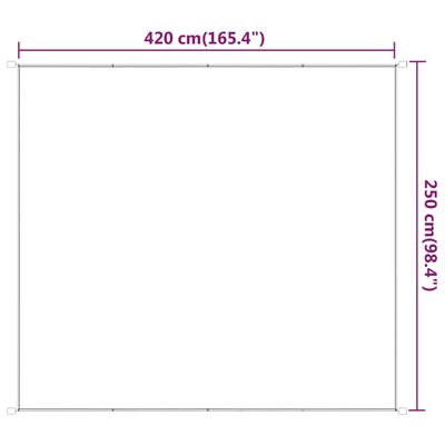 vidaXL Senkrechtmarkise Anthrazit 250x420 cm Oxford-Gewebe