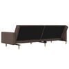 vidaXL Schlafsofa 2-Sitzer Taupe Stoff