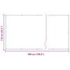 vidaXL Balkonsichtschutz Sand 110 x 500 cm Oxford-Stoff