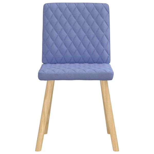 vidaXL Esszimmerst&uuml;hle 4 Stk. Jeansblau Stoff