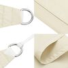 vidaXL Sonnensegel Oxford-Gewebe Rechteckig 5x7 m Creme
