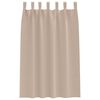 vidaXL Verdunkelungs-Vorh&auml;nge mit Ringen 2 pcs Taupe 175 x 140 cm