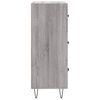 vidaXL Sideboard Grau Sonoma 34,5x34x90 cm Holzwerkstoff