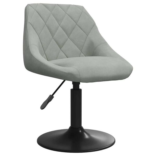 vidaXL Esszimmerstuhl Hellgrau Samt