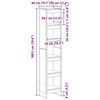 vidaXL B&uuml;cherregal Altholz 80 x 30 x 155 cm Holzwerkstoff