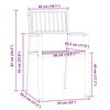 vidaXL Outdoortisch-Set 9 pcs Braun Massivholz Teak