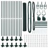 vidaXL Zaunpfosten Gr&uuml;n 25 x 0,8 m (25 mm Mesh) Stahl und PVC