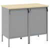 vidaXL Werkbank mit Schubladen 2 pcs Schwarz und Grau 75 x 45 x 85 cm