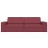 vidaXL Schlafsofa 200cm Weinrot Stoff