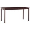 vidaXL Esstisch Dunkelbraun 140 x 70 x 73 cm Kiefernholz