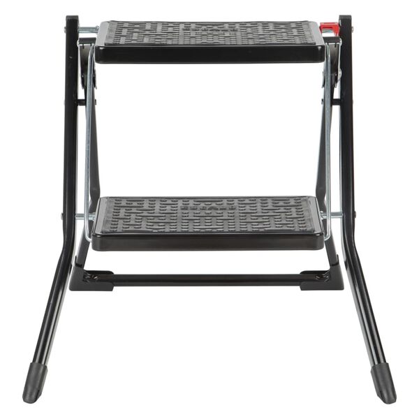 Escalo Tritthocker Klappbar 150 kg Metall Schwarz