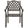 vidaXL Garten Essgruppe 5 pcs Bronze Aluminium
