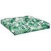 vidaXL Palettensofa-Kissen Blattmuster 70x70x12 cm