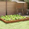 vidaXL Schneckenzaun 4 pcs Rostig 100 x 3,5 x 25 cm Wetterfeststahl