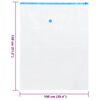 vidaXL Aufbewahrungstaschen 50 pcs Transparent und Blau 130 x 100 cm
