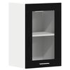 vidaXL H&auml;ngeglasschrank Schwarz Eichen-Optik 40 x 31 x 60 cm Holzwerkstoff
