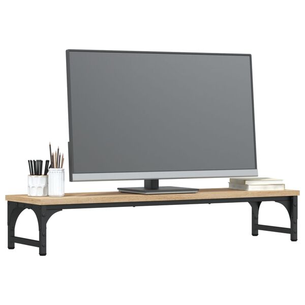 vidaXL Monitorst&auml;nder Sonoma-Eiche 85x23x15,5 cm Holzwerkstoff